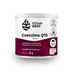 Coenzima Q10 200mg 60 Cápsulas Ocean Drop