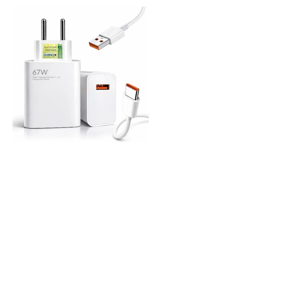Carregador Turbo 67w Usb-c Compatível, Xiaomi, Samsung, Poco
