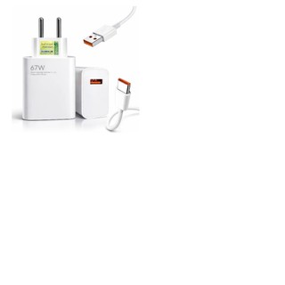 Carregador Turbo 67w Usb-c Compatível, Xiaomi, Samsung, Poco