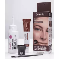 KIT Tintura 10 ML para sobrancelhas, fios, pelos e barbas COM oxidante - Beautify Pro
