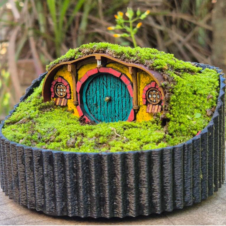 Toca hobbit para vasos de planta, terrários e aquários