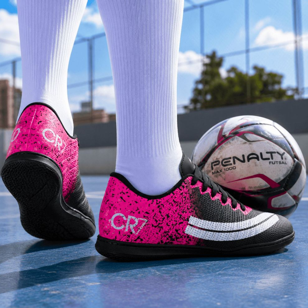 Chuteira Futsal Masculina Indoor Futebol de Salão Quadra Tênis Esportivo Adulto Sem Travas Treino Jogo Leve Resistente