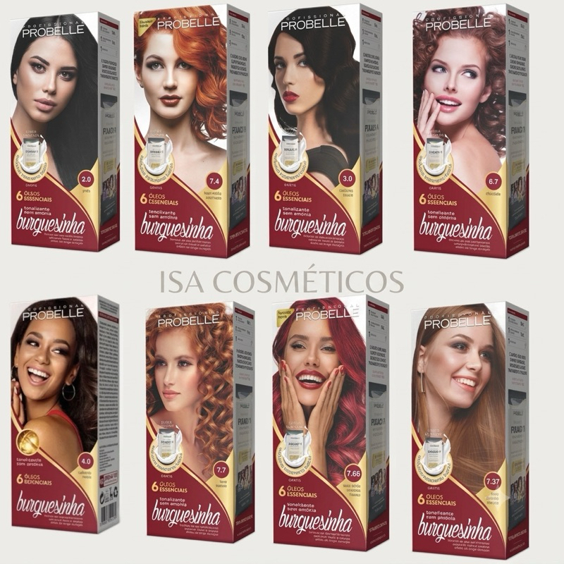 Kit 3 Tonalizante sem Amônia Burguesinha Probelle