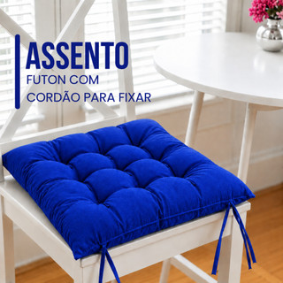 Kit de Assento para cadeira 40x40 tecido de oxford liso para área de lazer