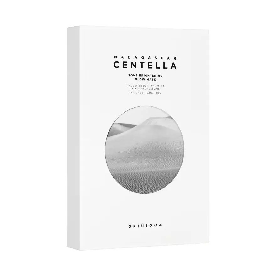 Skin1004 Madagascar Centella Tone Brightening Glow Mask - Máscara Facial Clareadora Coreana K-Beauty
