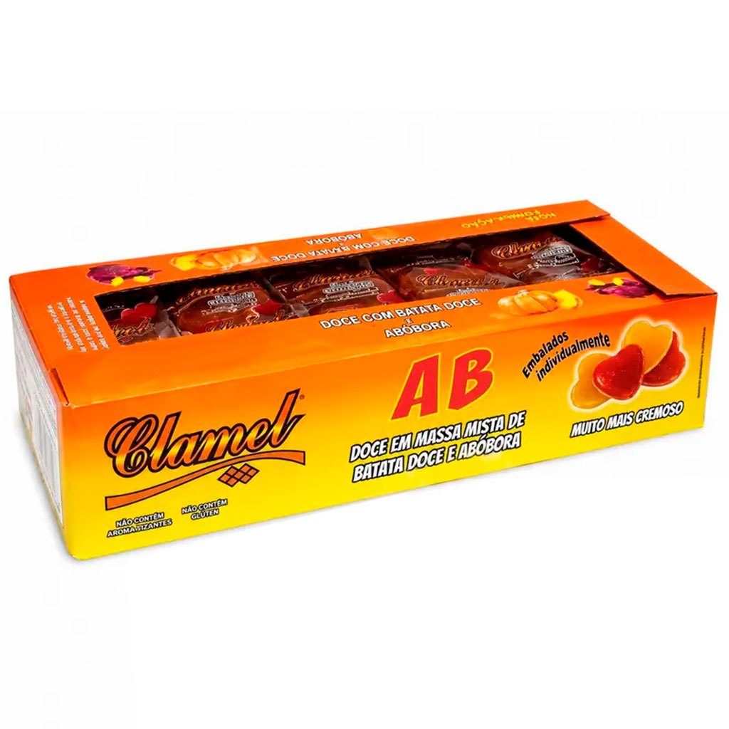 Doce de Abóbora e Batata Doce Embrulhado c/50 - Clamel