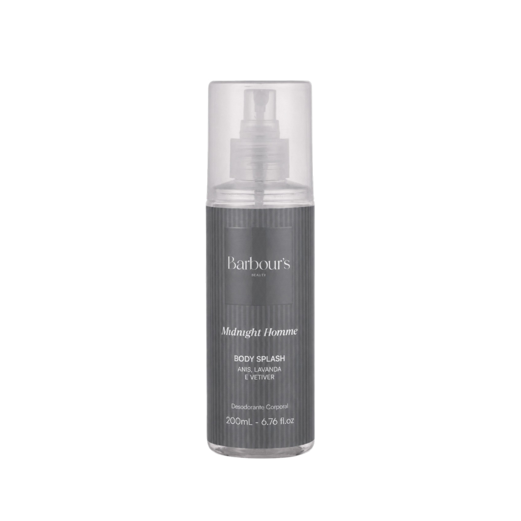 Body Splash Midnight Homme Desodorante Colônia 200ml Barbour’s Beauty