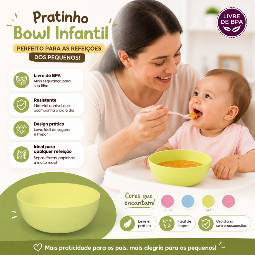 Prato Fundo Helsim 1200ml Kit 3 ou 6 Unidades Resistente BPA Free Pode Ir Micro-ondas e Lava-louças — imagem 2 de 2