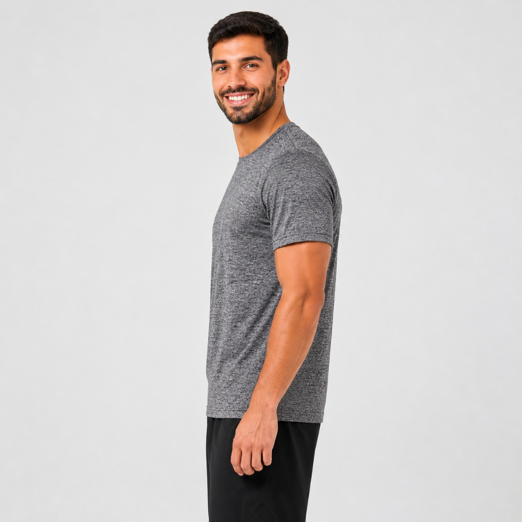 Kit 4 Camisetas Dry Fit Masculina Casual Treino Academia Esportiva Leve Confortável Respirável Fitness Corrida Caminhada — imagem 2 de 2