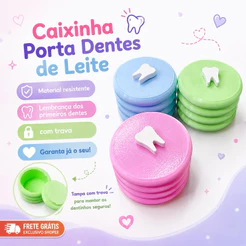 Caixinha Porta Dentes de Leite Infantil com Trava