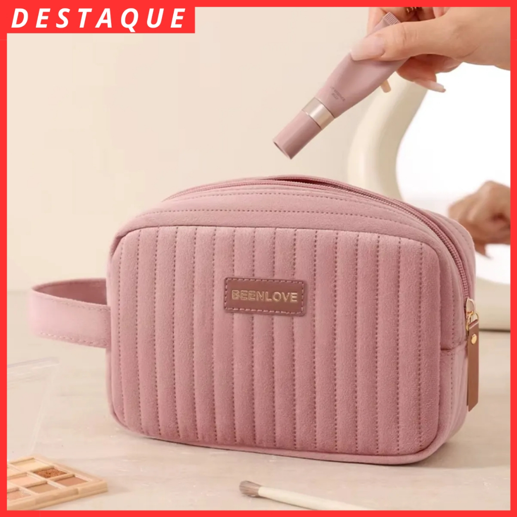 Necessaire Feminino Organizadora Porta Skincare Maquiagem Viagem Luxo Cosmeticos