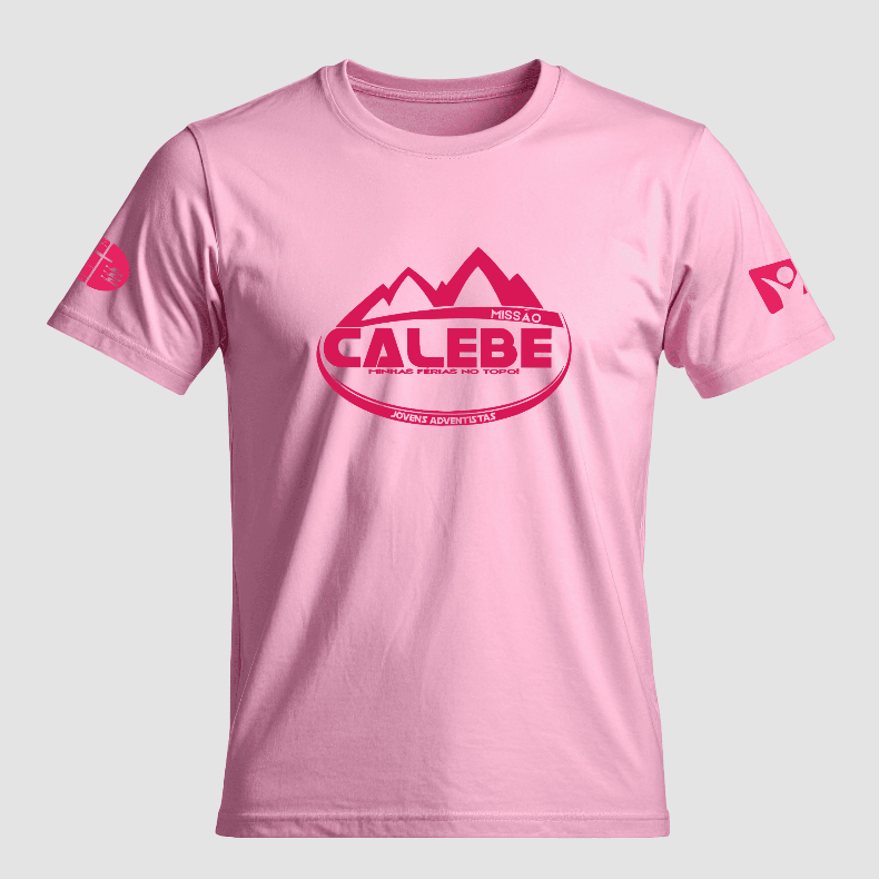 Camiseta Calebe Rosa — imagem 2 de 2