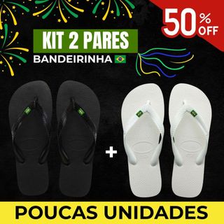 Chinelo Bandeira do Brasil Premium Unissex 100% Borracha SBR Confortável Resistente Durável Leve Macio Pronta Entrega