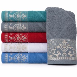 Kit 3 Toalhas Banho Banhão Jacquard Macia Lindas Cores - Esmeralda