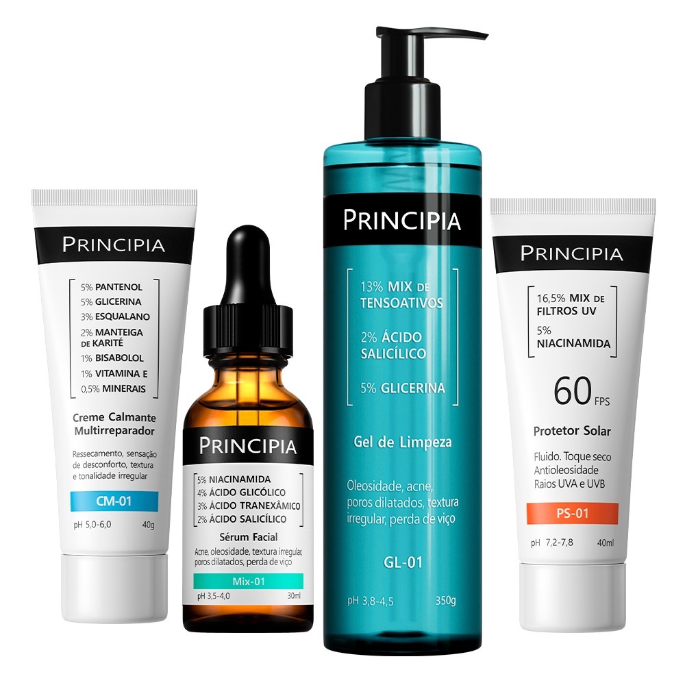 Principia Kit Anti-acne CM-01+GL-01+ MIX-01+PS-01 FPS 60.