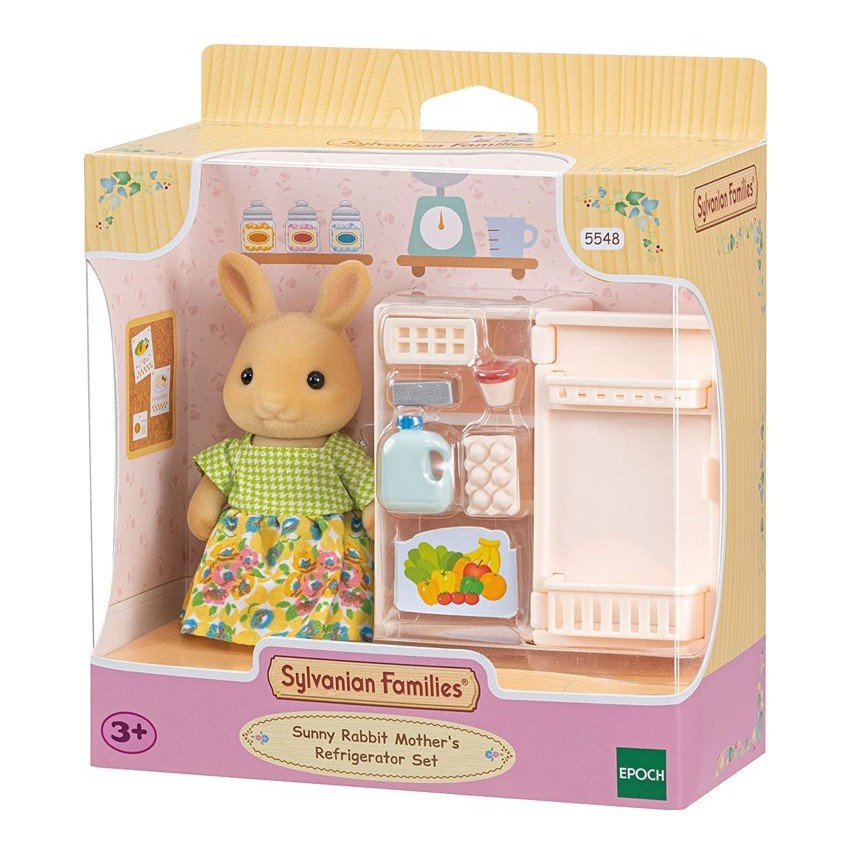 Sylvanian Families Conjunto Geladeira Mamãe Coelho Raio de Sol