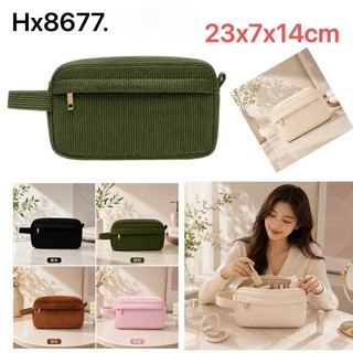 Necessaire Feminina Cotelê Porta Maquiagem Organizadora Viagem 8677