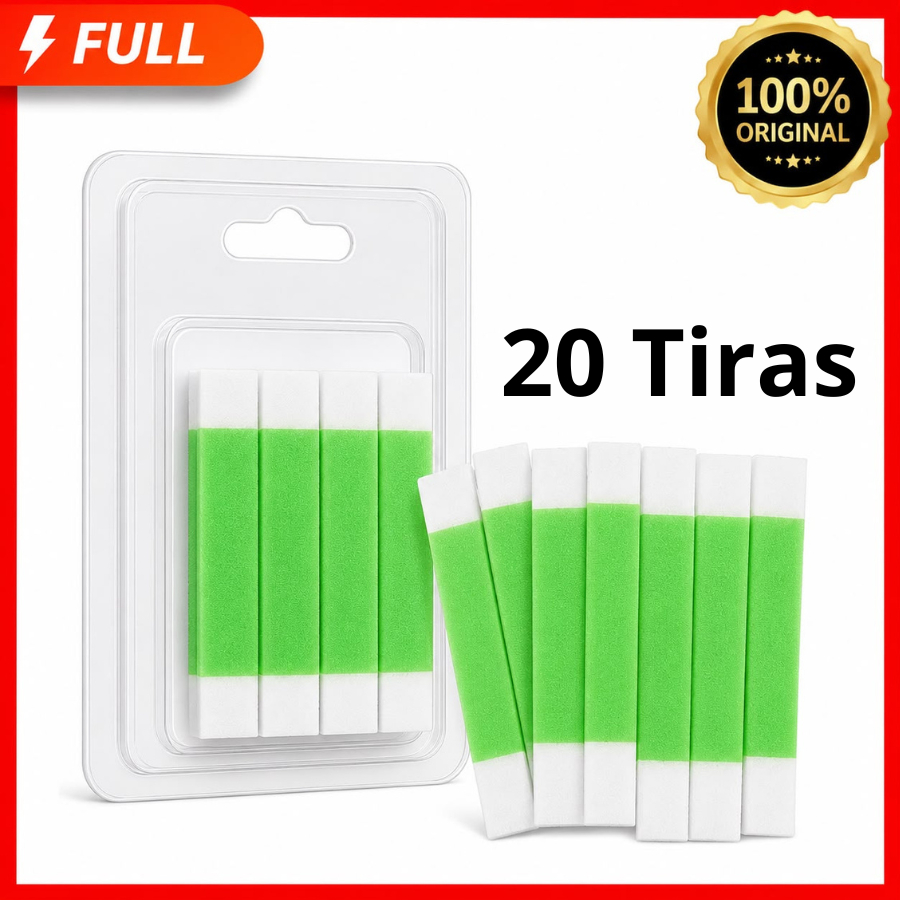20 Tiras de Cera Depilatória Facial Aloe Vera 10 Pares Unidades Sobrancelhas Buço — Prontas para Uso Depil Easy