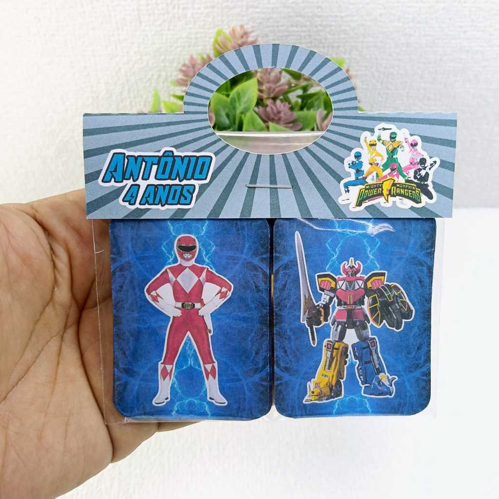 Jogo da Memória Power Rangers Personalizado - Lembrancinha de aniversario ou festa infantil