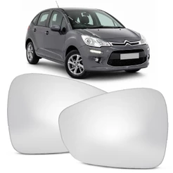Lente Espelho Retrovisor Convexo Com Base C3 Picasso Aircross 2011 a 2020