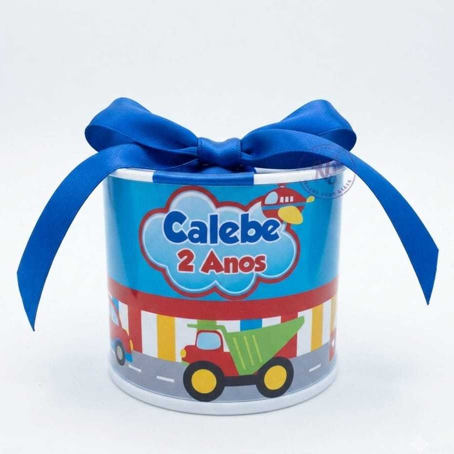 KIT MINI TUBOLATAS PERSONALIZADAS 5X6 - CARRINHOS / CARROS MEIOS DE TRANSPORTE /LEMBRANCINHAS/ANIVERSÁRIO
