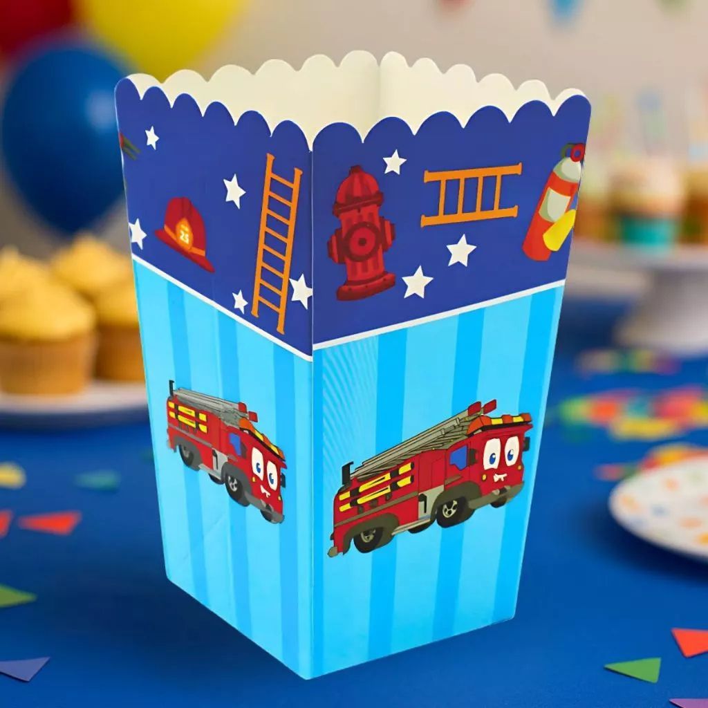 Caixa Caixinha Para Pipoca Festas Eventos Listras Bolinhas Colorido Infantil Adulto · foto 2