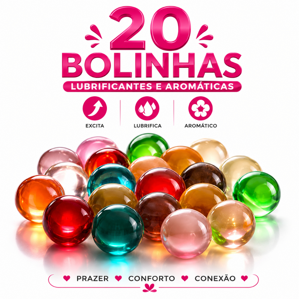 Kit sex shop 20 Bolinhas sexy Produtos Lubrificantes eróticos uso Adulto L.B5