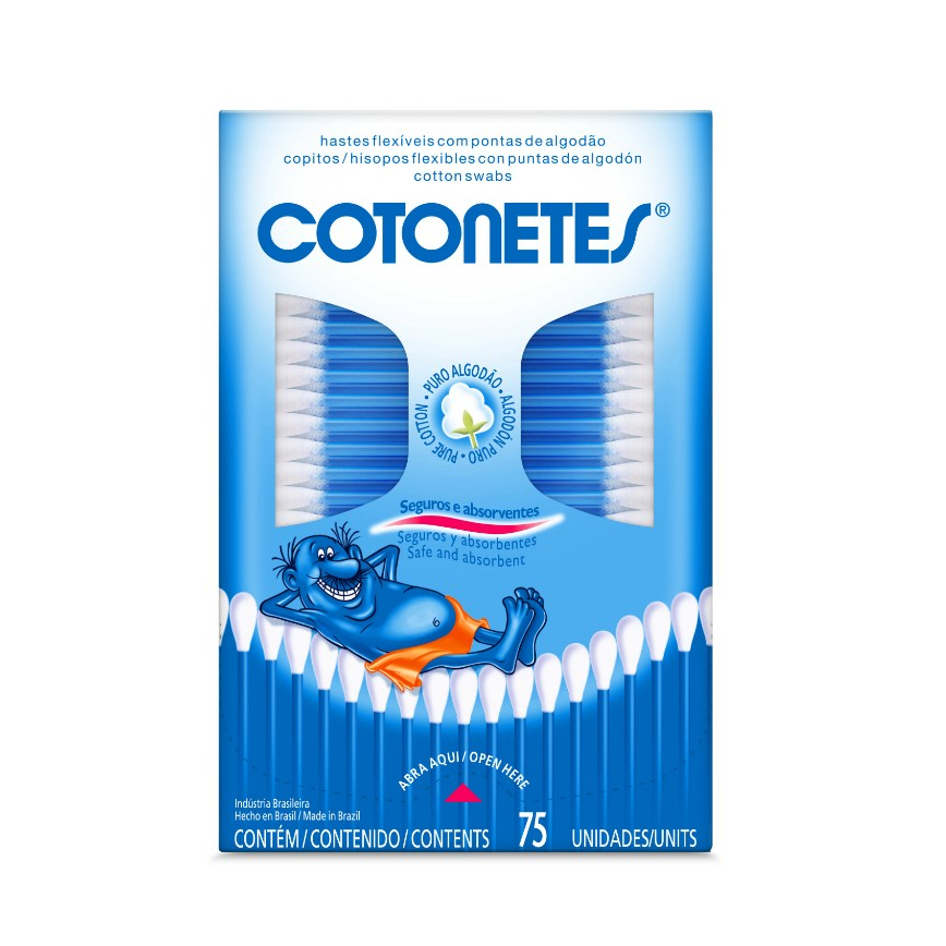 Hastes Flexíveis COTONETES® 75 unidades