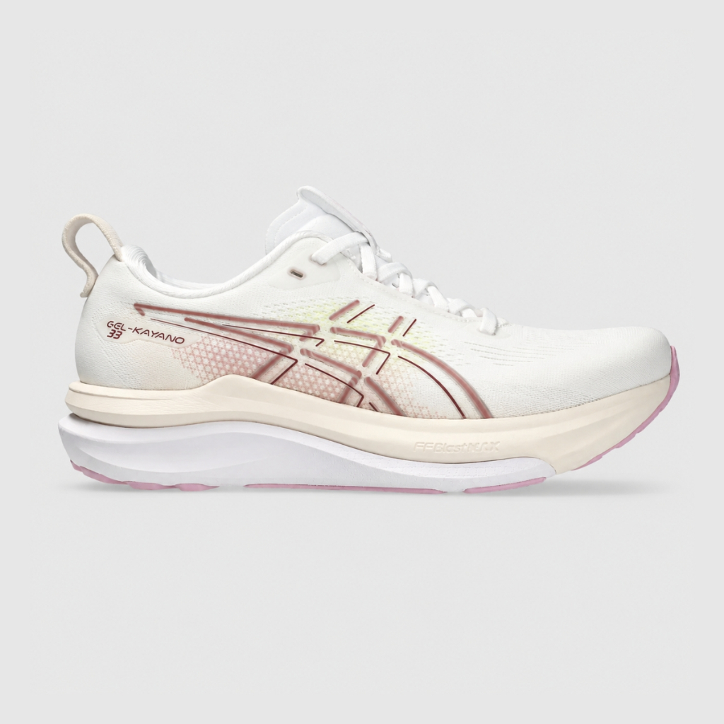 Tênis Asics Gel-Kayano 33 Feminino Corrida Off White