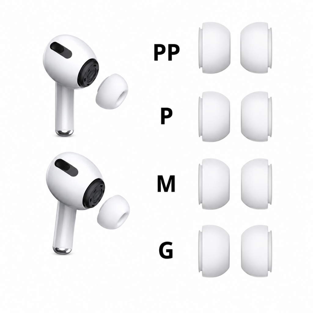 Borrachinha AirPods Pro Silicone 1 e 2 Geração com Tela Protetora Ponteira