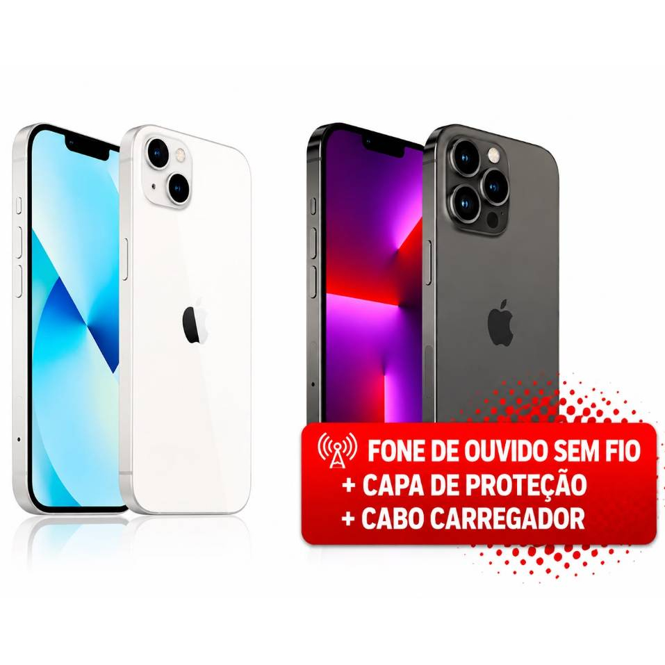 CELULAR APPLE IPHONE 13 E 13 PRO E 13 PRO MAX 128GB E 256GB (VITRINE) ORIGINAL,