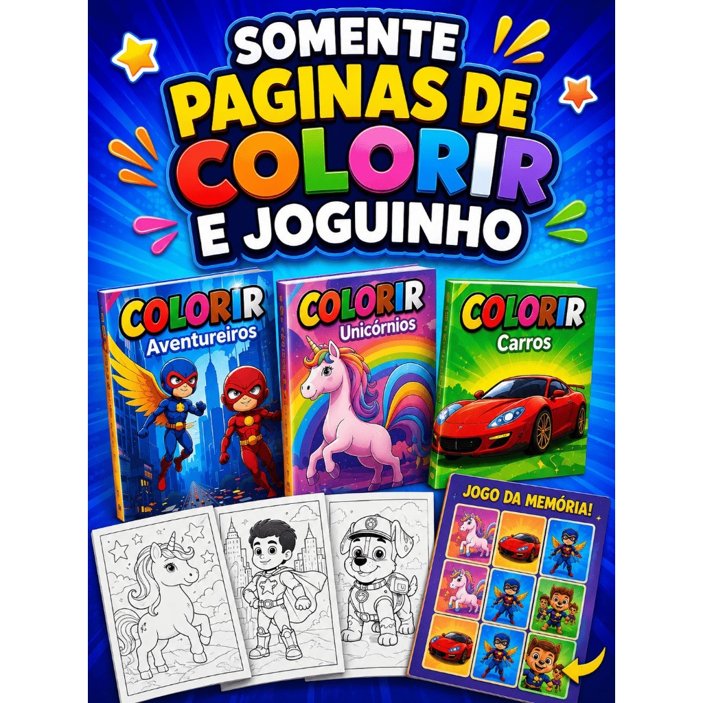 10 Revistas Livrinhos Colorir Infantil Atividades Pintar