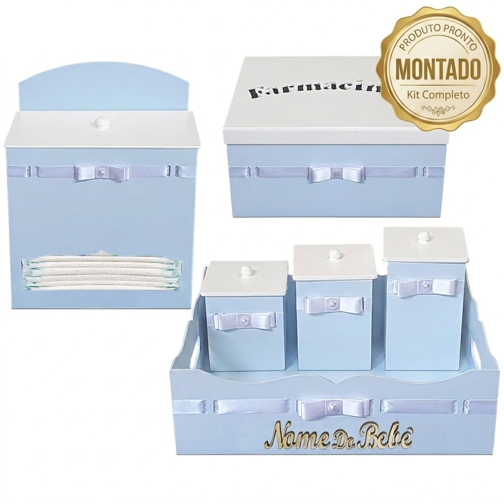 kit Higiene Bebe menino personaizado