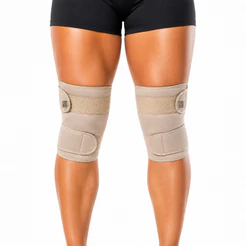 Kit 2 Joelheiras de Compressão Ortopédica Crossfit Hyrox Academia Vôlei Esportiva Artrose Joelheira Articulada