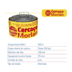 Arame Farpado Cercaço Fio 16 350Kgf 500m