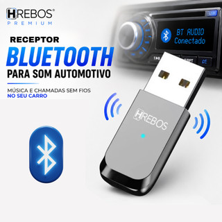 Receptor Bluetooth USB para Som Automotivo Car Connect Adaptador Som Carro