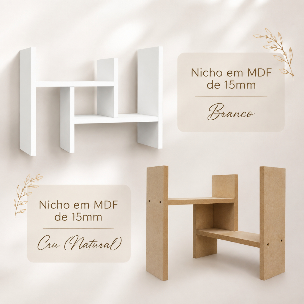 Par de Nicho Organizador Ajustável de mesa livros home office escritório