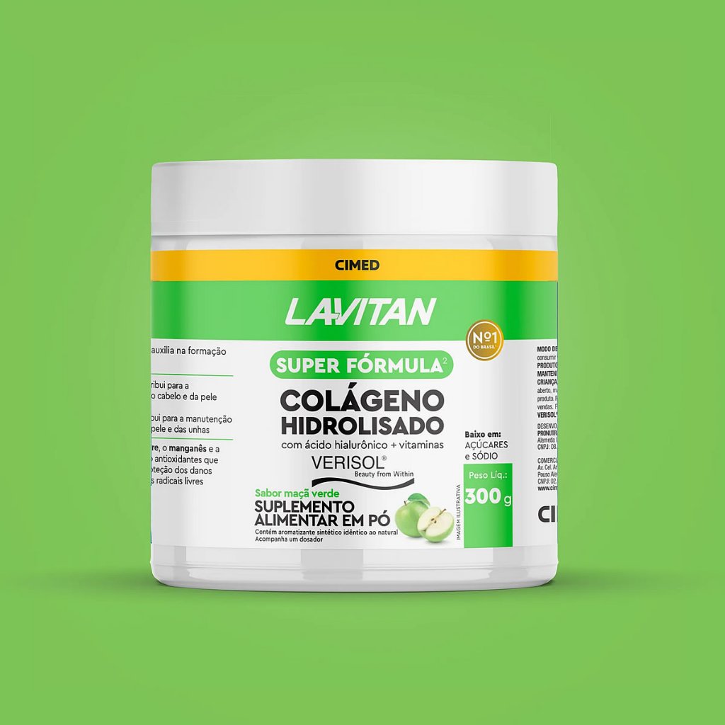 Lavitan Colágeno Verisol Maçã Verde 300g · foto 2