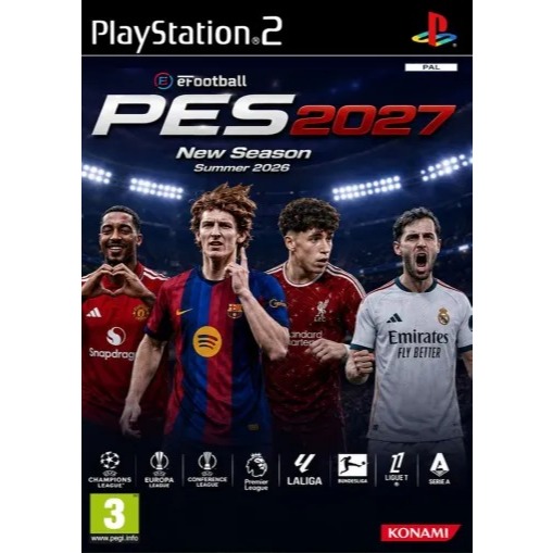 PES eFootball 2027 JRPLAY em Portugues para PS2 - Atualizado Temporada 2026/27 - PlayStation 2 Desbloqueado