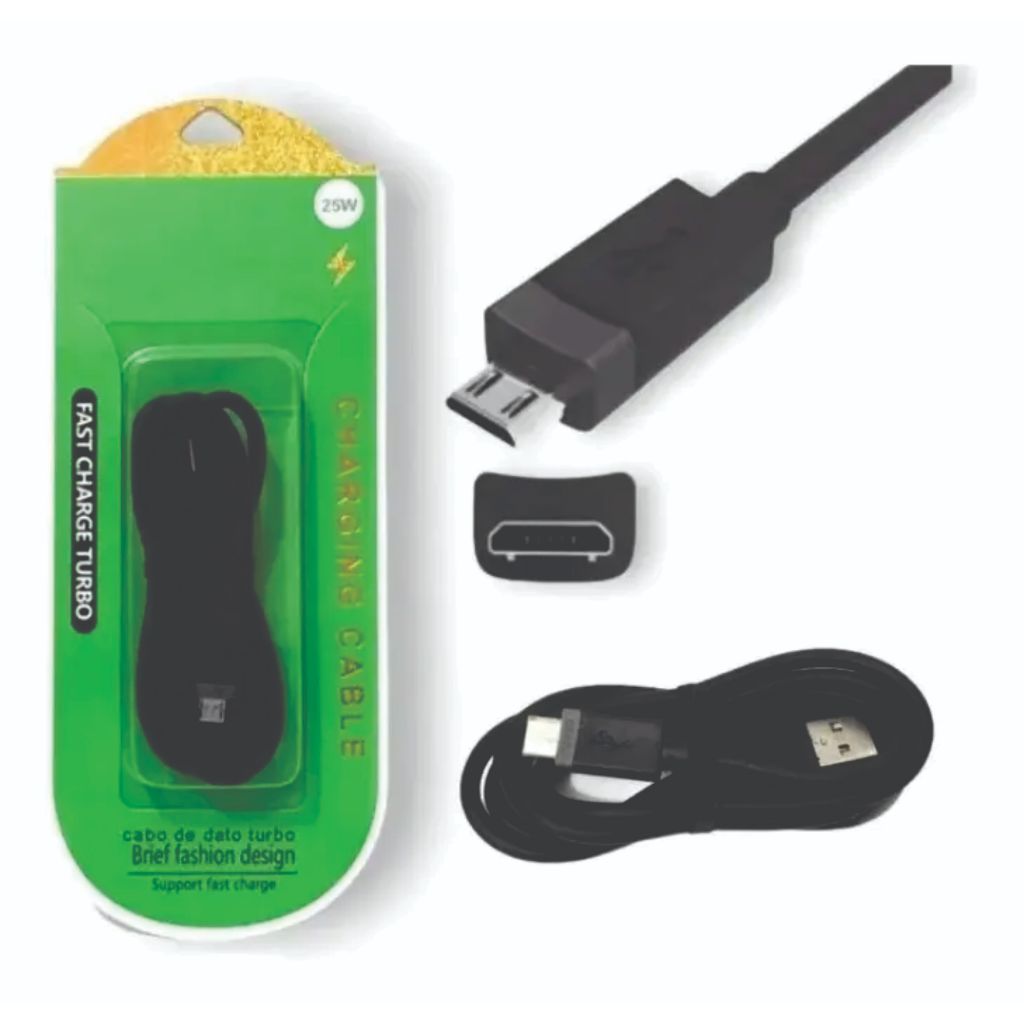 Cabo Micro USB V8 1 Metro | Carregamento e Dados | Kindle, Controle PS4, Celular, Tablet e Caixa de Som