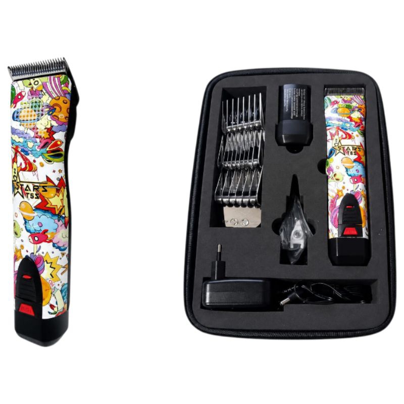 Máquina de Tosa Sem Fio 5tars T5S - Universe/ Compatível: Lâminas Andis, Oster, Wahl.