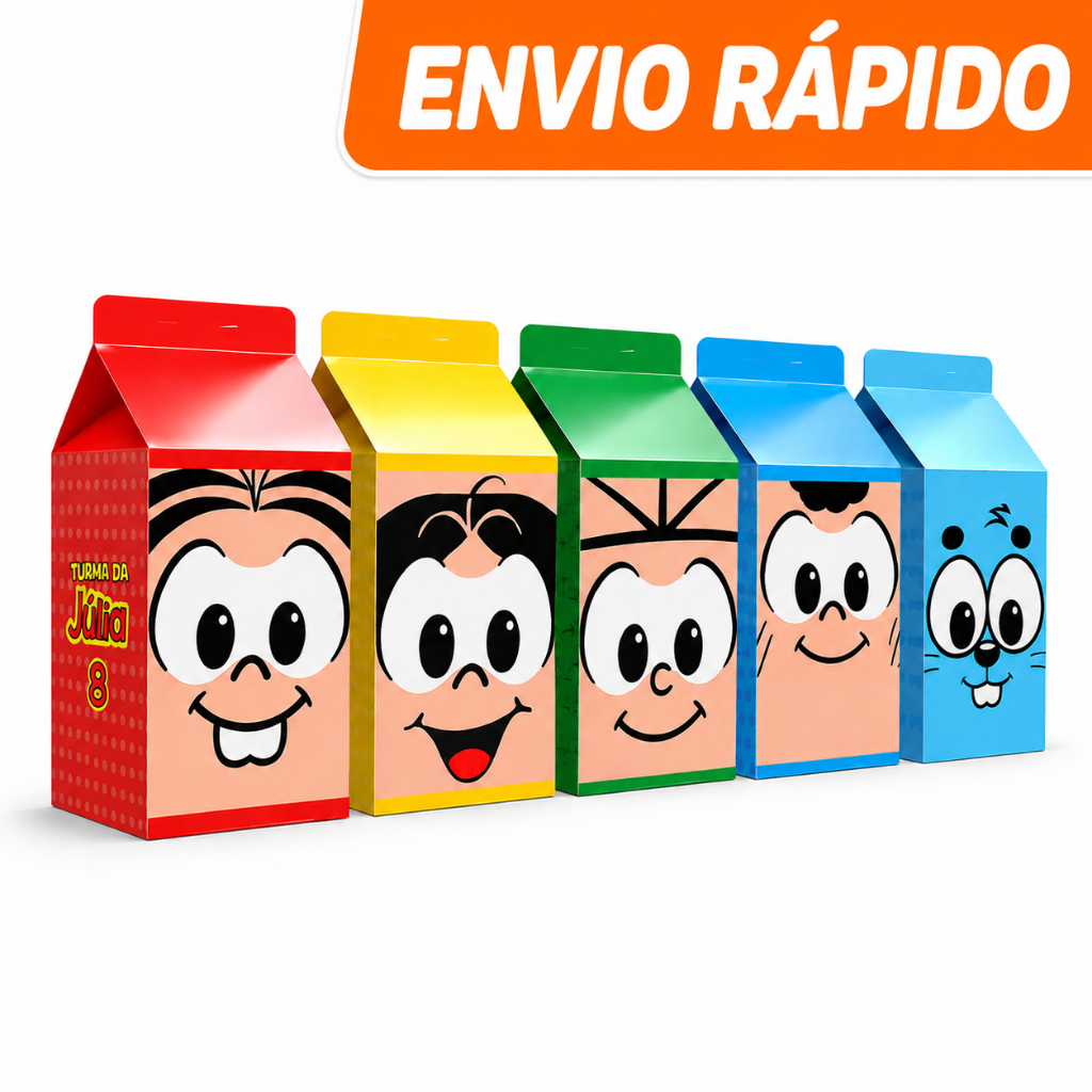 PEGUE E MONTE - Caixinha Milk Turma da Mônica - Personalizada Nome e Idade