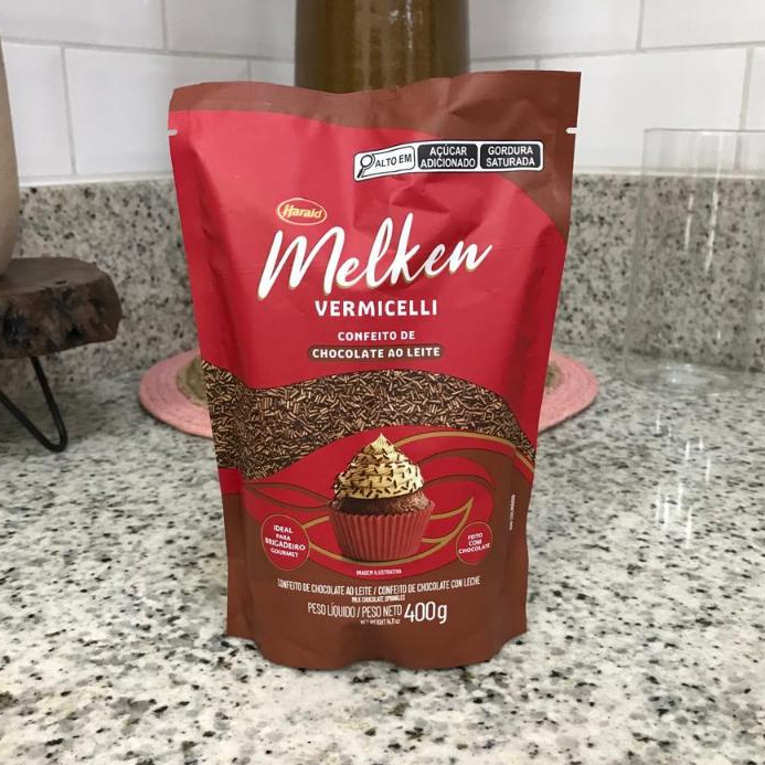 Vermicelli Chocolate Ao Leite Melken - 400g Harald - Rizzo