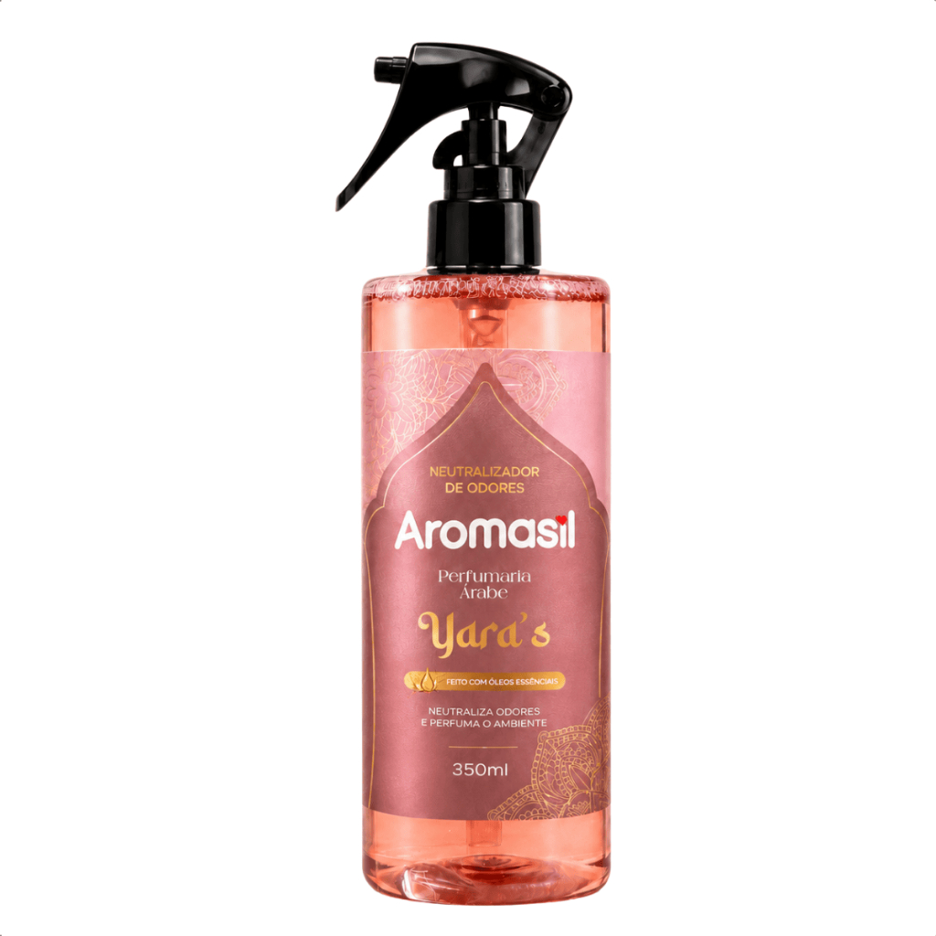 Neutralizador de Odores Aromasil Yara's 350ml Perfume para Casa Perfumaria Árabe Spray