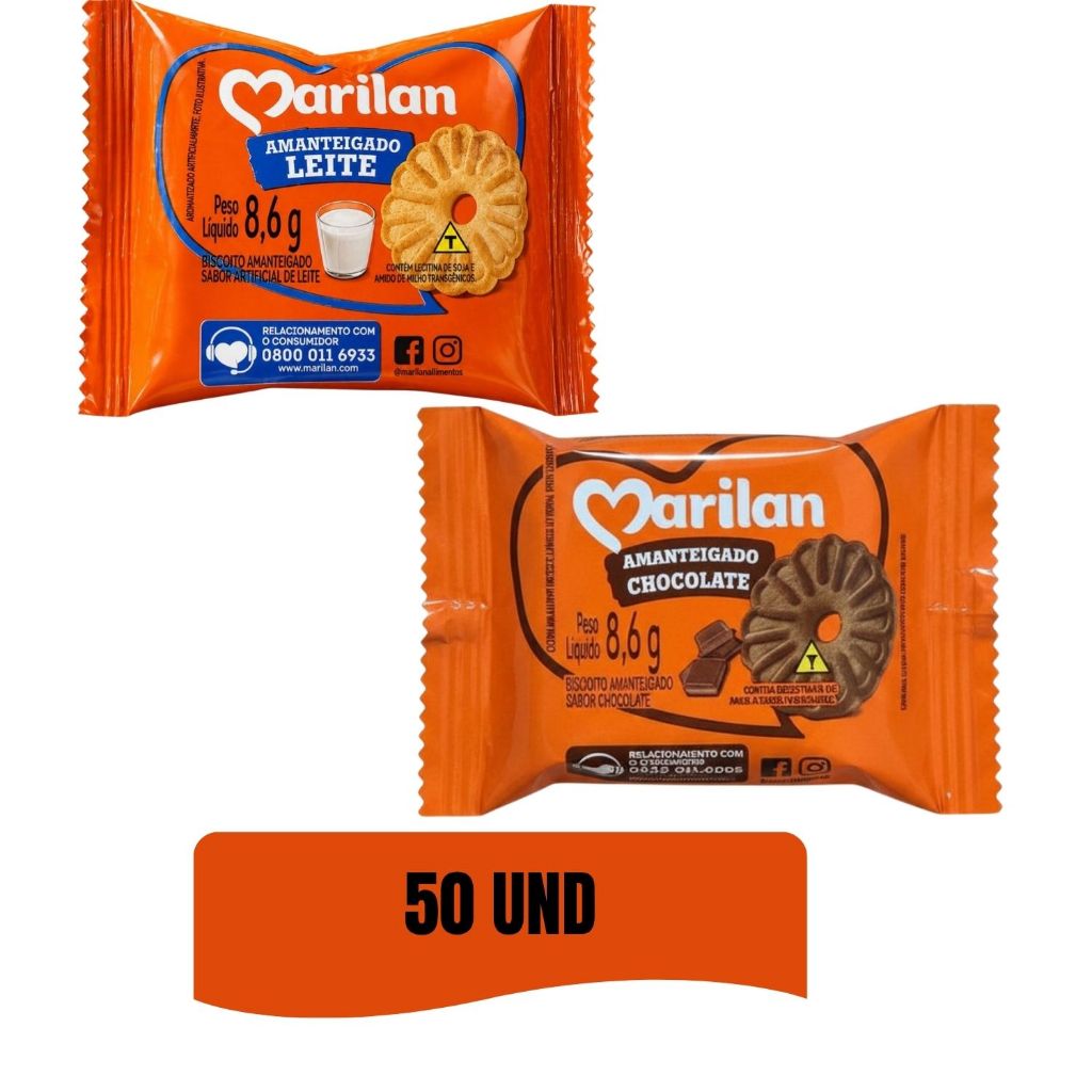 BISCOITO CHOCOLATE E LEITE EM SACHÊ MARILAN