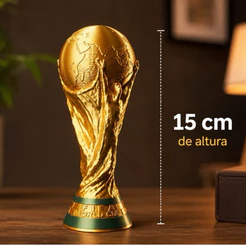 Réplica Taça da Copa | Troféu de Futebol | Presente para Colecionadores | Decoração Esportiva