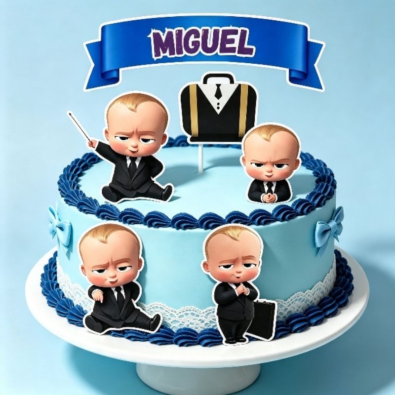 Topo de Bolo PODEROSO CHEFINHO Aniversário Personalizado