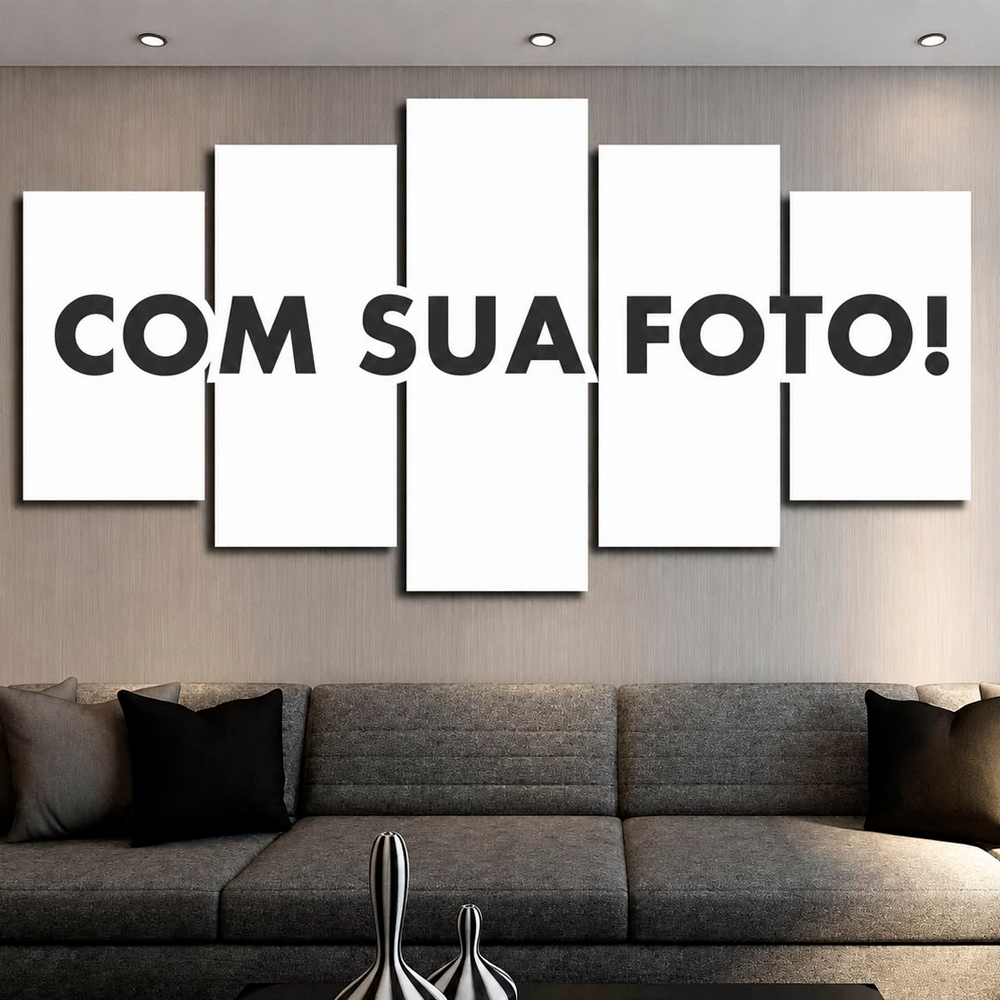 Quadro Mosaico Personalizado Decorativo MDF 80x50 COM SUA FOTO