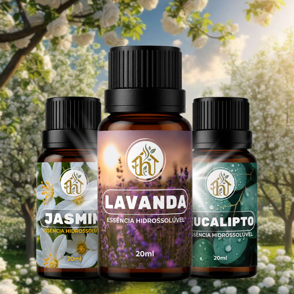 Imagem Kit 3 Essência Concentrada 20ml para Difusor Elétrico, Umidificador e Aromatizador Perfumado