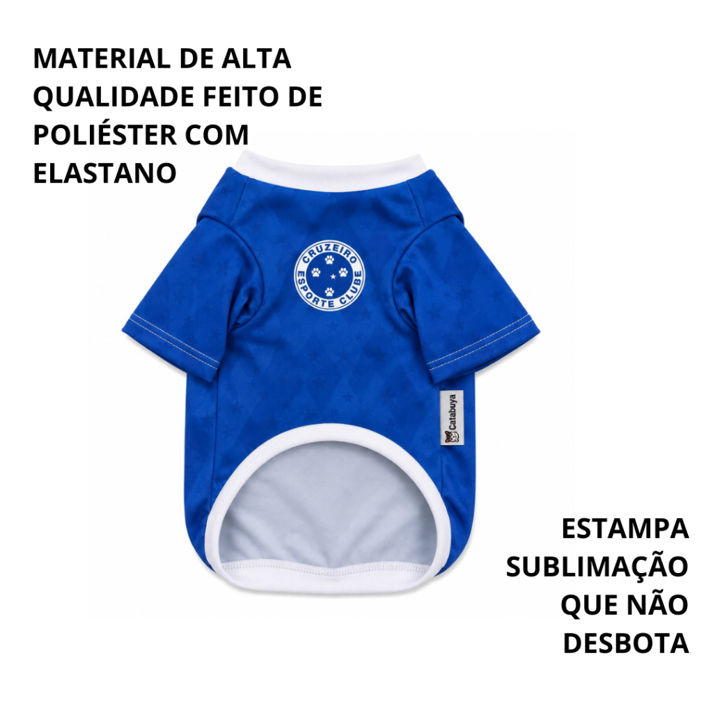Roupa Pet Premium Cachorro e Gato Time de Futebol - Envio Imediato Camiseta Pet Premium para Cães e Gatos — imagem 2 de 2